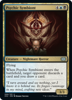 1x Psychic Symbiont MTG Double Masters 2022 NM Magic Regular - Image 1