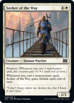 1x Seeker of the Way MTG Double Masters 2022 NM Magic Regular - Image 1