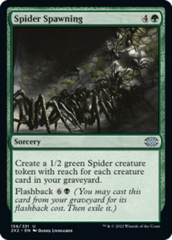 1x Spider Spawning MTG Double Masters 2022 NM Magic Regular - Image 1