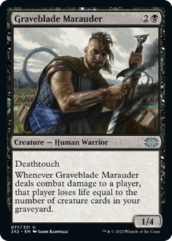 1x Graveblade Marauder MTG Double Masters 2022 NM Magic Regular - Image 1