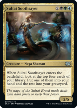 1x Sultai Soothsayer MTG Double Masters 2022 NM Magic Regular - Image 1