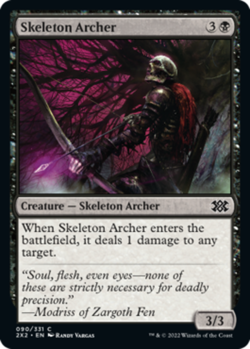 1x Skeleton Archer MTG Double Masters 2022 NM Magic Regular - Image 1