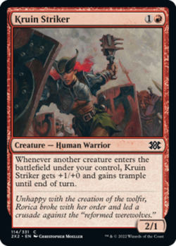 1x Kruin Striker - Foil MTG Double Masters 2022 NM Magic Foil - Image 1