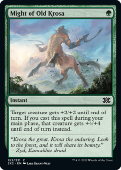 1x Might of Old Krosa - Foil MTG Double Masters 2022 NM Magic Foil - Image 1