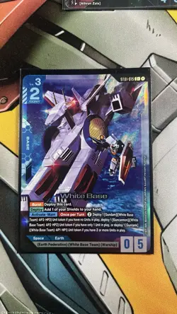 Gundam Card Game TCG White Base Card C+ Foil ST01-015 Universal Century 2025 - Image 1