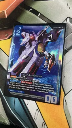 Gundam Card Game TCG White Base Card C+ Foil ST01-015 Universal Century 2025 - Image 2