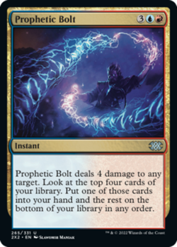 1x Prophetic Bolt - Foil MTG Double Masters 2022 NM Magic Foil - Image 1