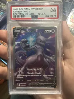 2022 Pokemon SWSH BSP FA/Mewtwo v Pokemon Go Elite TRNR.BX. #299 - Image 3