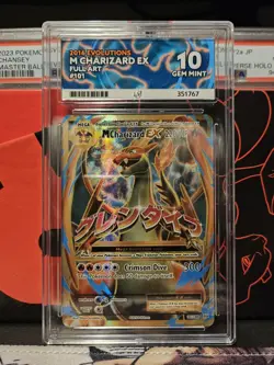 M Charizard EX Full Art 101/108 ACE 10 2016 Pokemon XY Evolutions Perfect Subs - Image 1