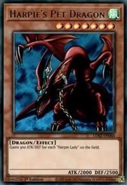 Harpie's Pet Dragon LDS2-EN066 - Ultra Rare - Near Mint 1st Edition YuGiOh! TCG - Image 1
