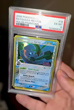 Rayquaza 16/110 EX Holon Phantoms Reverse Holo Stamped Pokemon Card PSA 6 - Image 1
