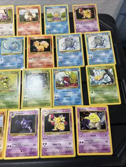 (29) Pokemon Card ALL VTG Lot Cards 1999 BASE 2 SET Dratini Haunter Kadabra - Image 4