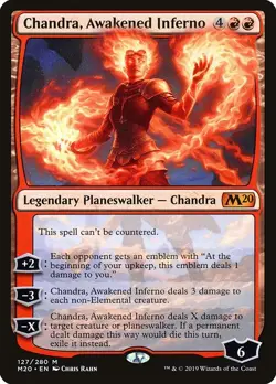 Chandra, Awakened Inferno - Core Set 2020 | MTG Card - Image 1