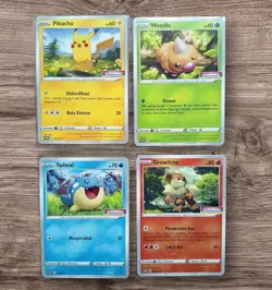 Pokemon Card Pikachu Promo Indomaret Growlithe Spheal Exclusive Promo Indonesia - Image 1