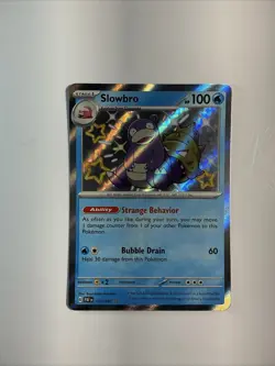 Slowbro 117/091 Sv: Paldean Fates Holo Pokemon TCG Baby Shiny Rare Card - Image 1