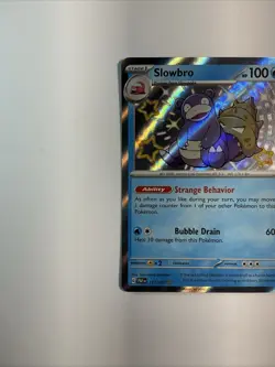 Slowbro 117/091 Sv: Paldean Fates Holo Pokemon TCG Baby Shiny Rare Card - Image 3