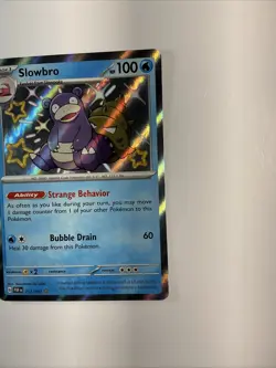 Slowbro 117/091 Sv: Paldean Fates Holo Pokemon TCG Baby Shiny Rare Card - Image 4