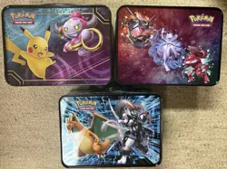 Pokemon Trading Card Game EMPTY Collectors Lunch Box Tins - Image 2