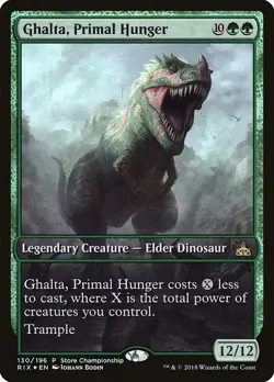Foil Ghalta, Primal Hunger - Rivals of Ixalan Promos | MTG Card - Image 1