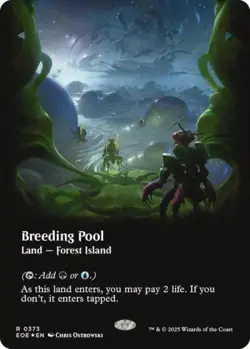 MTG English Breeding Pool (Borderless) (Galaxy Foil) NM Foil Edge of Eternities - Image 1