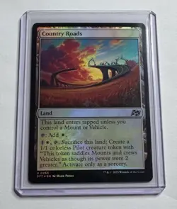 Country Roads #253 Aetherdrift Foil Land MTG NM/M - Image 1