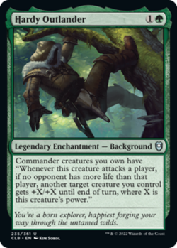 1x Hardy Outlander - Foil MTG Commander Legends: Battle for Baldur's Gate NM Mag - Image 1
