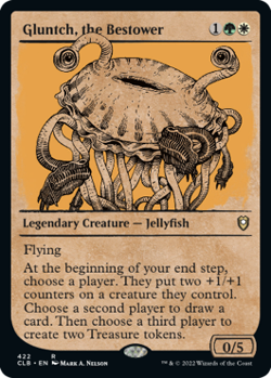 1x (422) Gluntch, the Bestower - SHOWCASE RULEBOOK MTG Commander Legends: Battle - Image 1