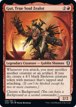 1x Gut, True Soul Zealot MTG Commander Legends: Battle for Baldur's Gate NM Magi - Image 1