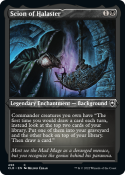 1x (498) Scion of Halaster - ETCHED FOIL MTG Commander Legends: Battle for Baldu - Image 1