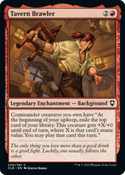 1x Tavern Brawler - Foil MTG Commander Legends: Battle for Baldur's Gate NM Magi - Image 1