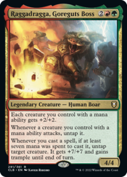 1x Raggadragga, Goreguts Boss MTG Commander Legends: Battle for Baldur's Gate NM - Image 1
