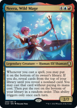 1x Neera, Wild Mage MTG Commander Legends: Battle for Baldur's Gate NM Magic Reg - Image 1