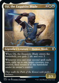 1x (547) Oji, the Exquisite Blade - ETCHED FOIL MTG Commander Legends: Battle fo - Image 1