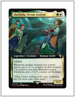 1x Shelinda, Yevon Acolyte, Extended Art, Final Fantasy, Magic MTG NM - Image 1