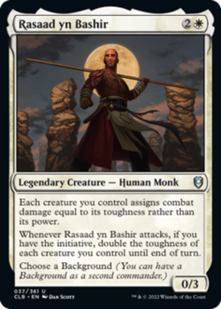 1x Rasaad yn Bashir MTG Commander Legends: Battle for Baldur's Gate NM Magic Reg - Image 1