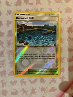 🚀 Pokemon Card Brooklet Hill 120/145 Sm-Guardians Rising Reverse Holo MINT - Image 1