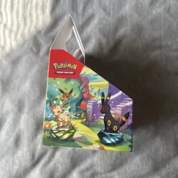 Pokemon Scarlet Violet Prismatic Evolutions Mini Tin EMPTY BOX DISPLAY - Image 4