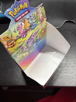 Pokemon Scarlet Violet Prismatic Evolutions Mini Tin EMPTY BOX DISPLAY - Image 2