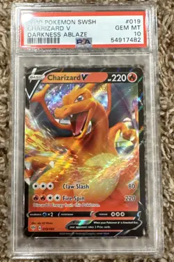 Charizard V 019/189 Darkness Ablaze Ultra Rare Holo Pokemon - PSA 10 GEM MT - Image 1