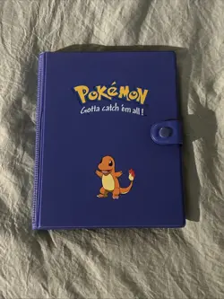Pokemon Charmander Blue Collectors Album Binder Vintage 1999 Binder Only - Image 1