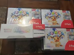 Pokemon Scarlet & Violet Prismatic Evolutions Elite Trainer Box 2-Pack (4) Boxes - Image 2