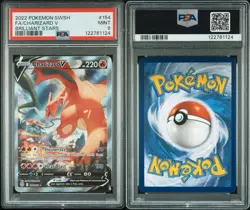2022 Pokemon Brilliant Stars Charizard V Full Alternate Alt Art #154/172 PSA 9 - Image 3