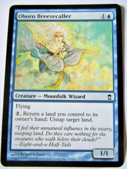 MTG Oboro Breezecaller Saviors Of Kamigawa Light Play!! - Image 1