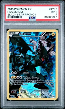 2015 POKEMON XY BLACK STAR PROMO ZEKROM #XY76 PSA 9 MINT #118288022 - Image 1