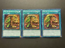 3x Pot Of Extravagance | RA01-EN059 | Secret Rares | NM | 1st Editions | YuGiOh! - Image 1