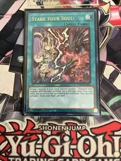 Stake Your Soul! Ultra Rare 1st Edition WISU-EN023 YugIoh Vanquish Soul - Image 1