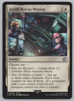 MTG Playset (4) - Final Fantasy - Aerith Rescue Mission #5 -k461 - Image 2