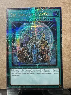 Yugioh! LP Six Samurai United - RA03-EN054 - Quarter Century Secret Rare - 1st E - Image 1