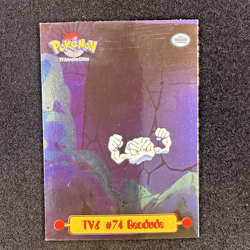 Pokemon Card - Geodude Topps TV Animation Series 1 TV6 #74 Smooth Foil - Image 1