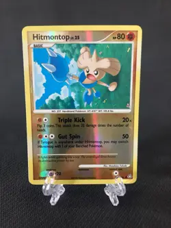 Hitmontop Lv.25 Pokemon Card Holo Rare Basic 80HP 2009 7/145 - Image 1